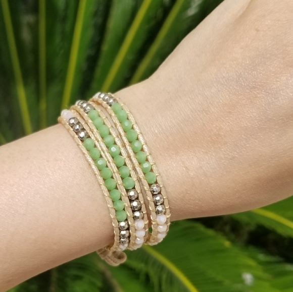NEW Handmade 3 wrap bracelet Katie Soleil - Picture 2 of 3
